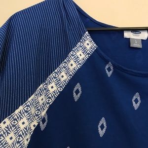 Blue Patterned Old Navy Tee